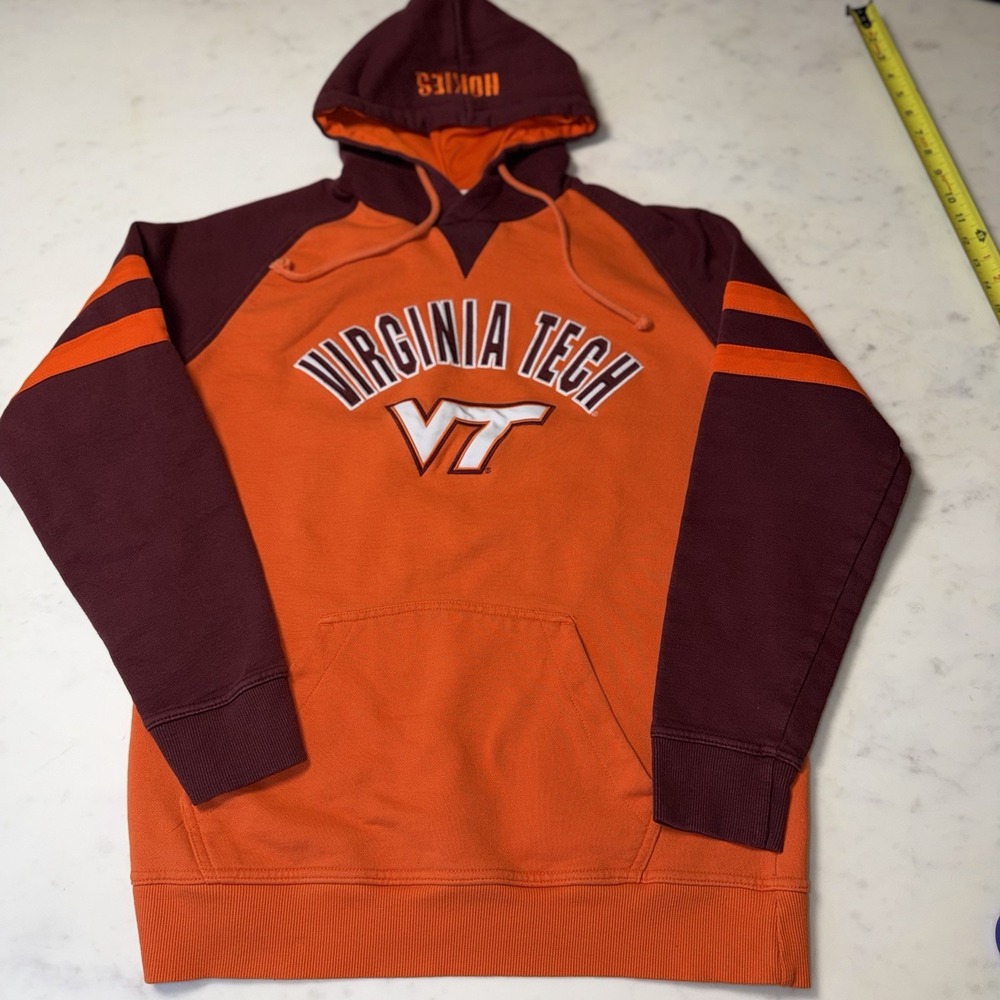 Champion Virginia Tech Hokies Hoodie – Orange & Maroon‎ – Men's Medium